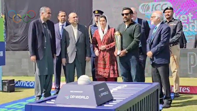 President of Pakistan, PCB Chairman & Sarfaraz Ahmed Attend CT 2025 Opening Match